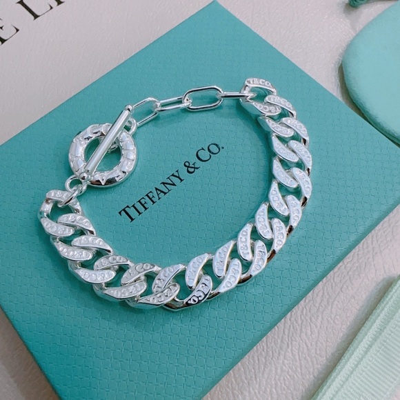Tiffany & Co. Silver Curb Chain Bracelet